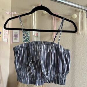 ୨୧ ･ﾟ✧ Kimichi Blue Striped Cami Top
